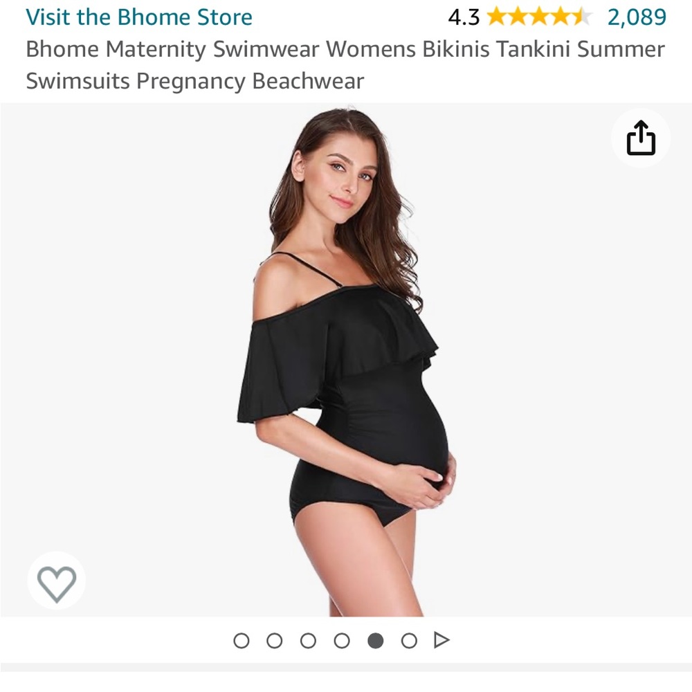 Maternity / Plus Size One Piece Bathing Suit